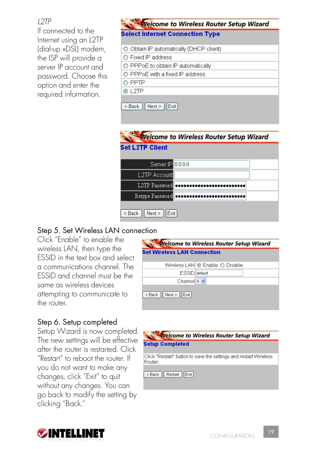 Intellinet Network Solutions 502566 manual L2TP 