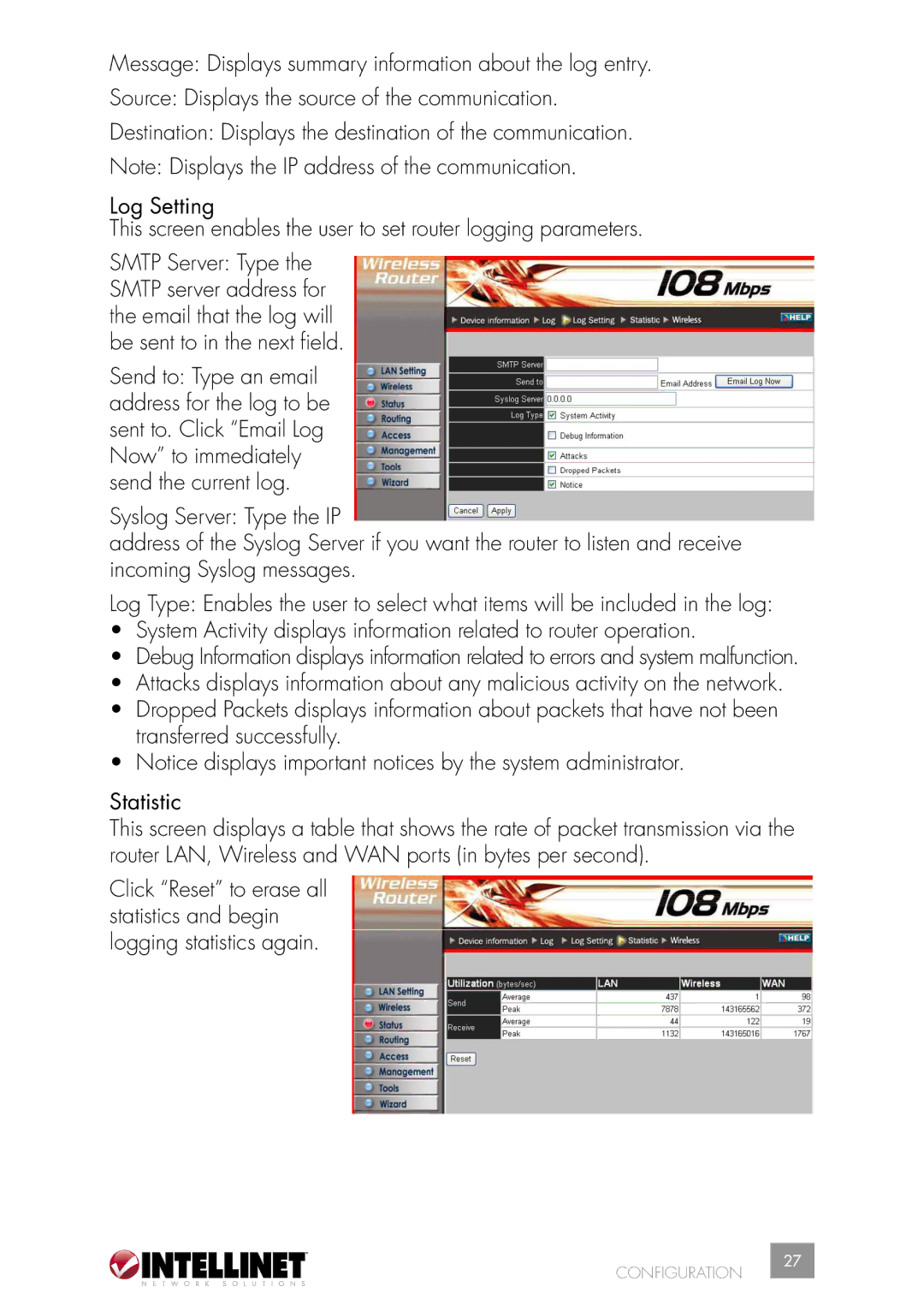 Intellinet Network Solutions 502566 manual Configuration 