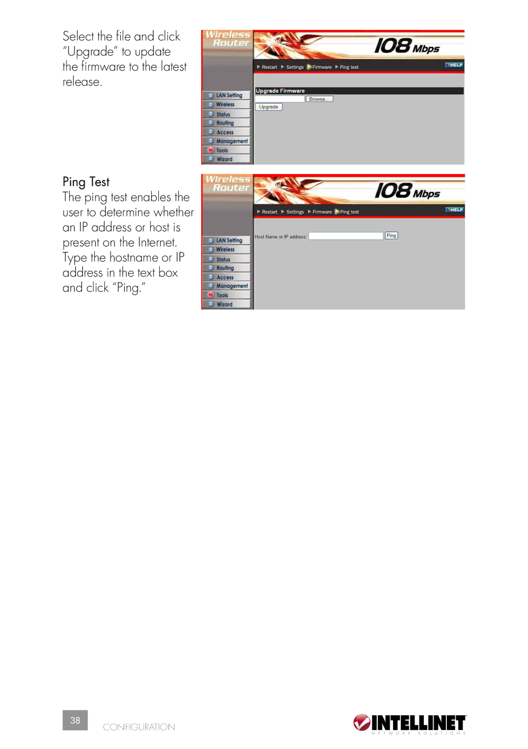 Intellinet Network Solutions 502566 manual Configuration 