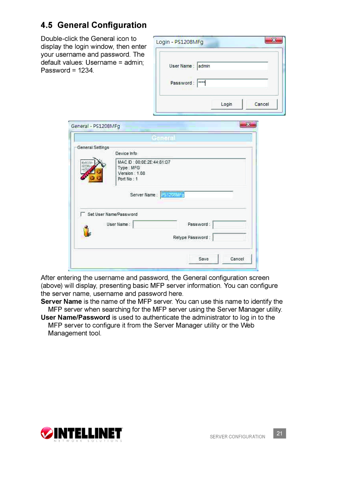 Intellinet Network Solutions 509077 user manual General Configuration 