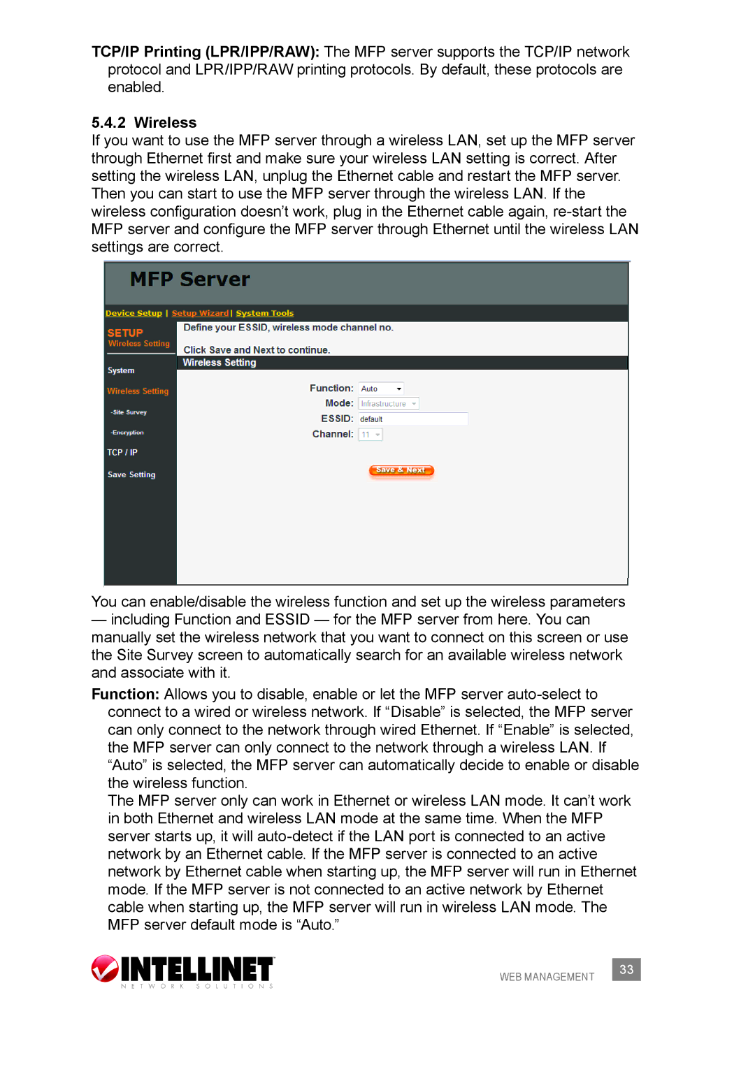 Intellinet Network Solutions 509077 user manual Wireless 