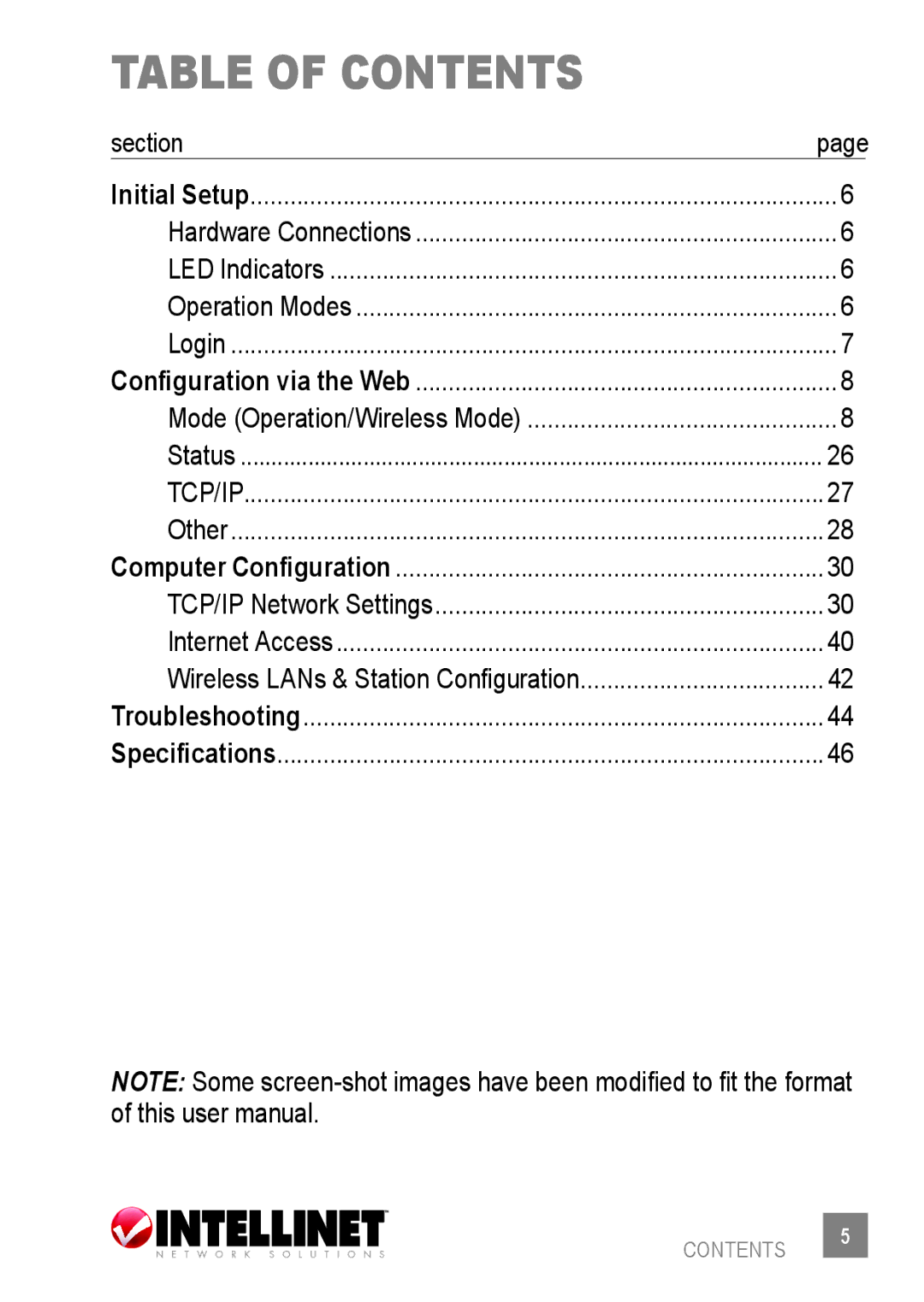 Intellinet Network Solutions 523875 user manual Table of contents 