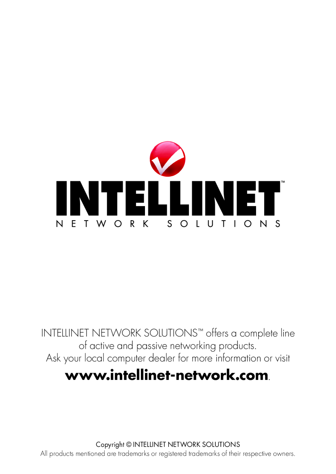 Intellinet Network Solutions 524315 manual INTELLINET NETWORK SOLUTIONS offers a complete line 
