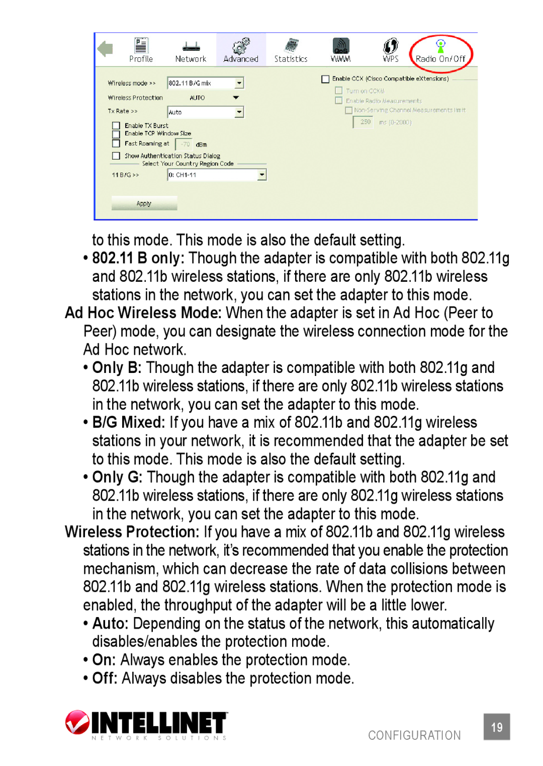 Intellinet Network Solutions 524438 user manual To this mode. This mode is also the default setting 