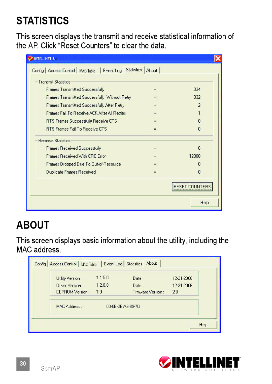 Intellinet Network Solutions 524438 user manual Statistics 