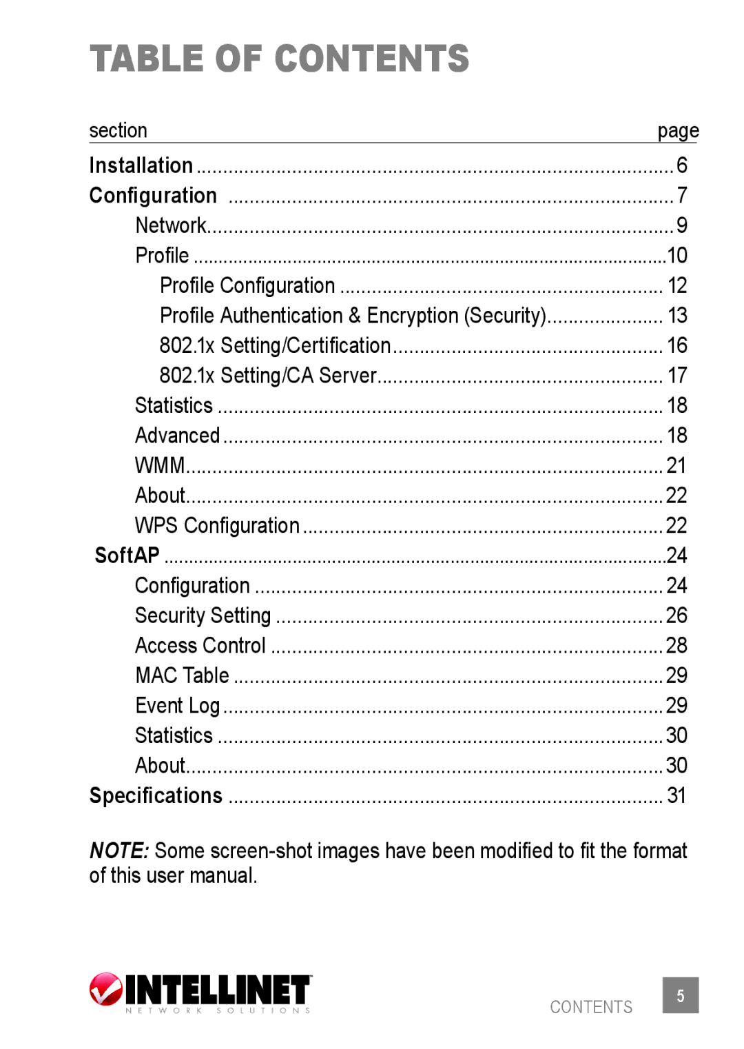 Intellinet Network Solutions 524438 user manual Table of contents 