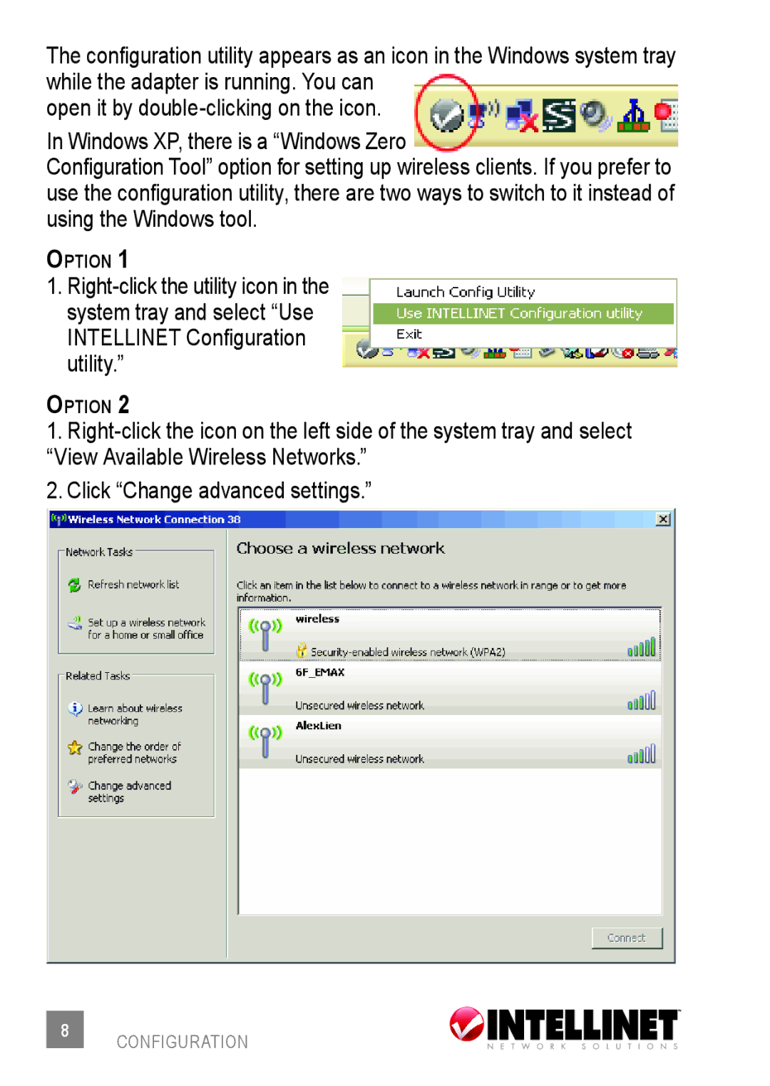 Intellinet Network Solutions 524438 user manual Option 