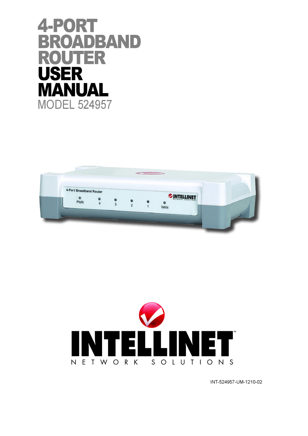 Intellinet Network Solutions 524957 user manual Model 