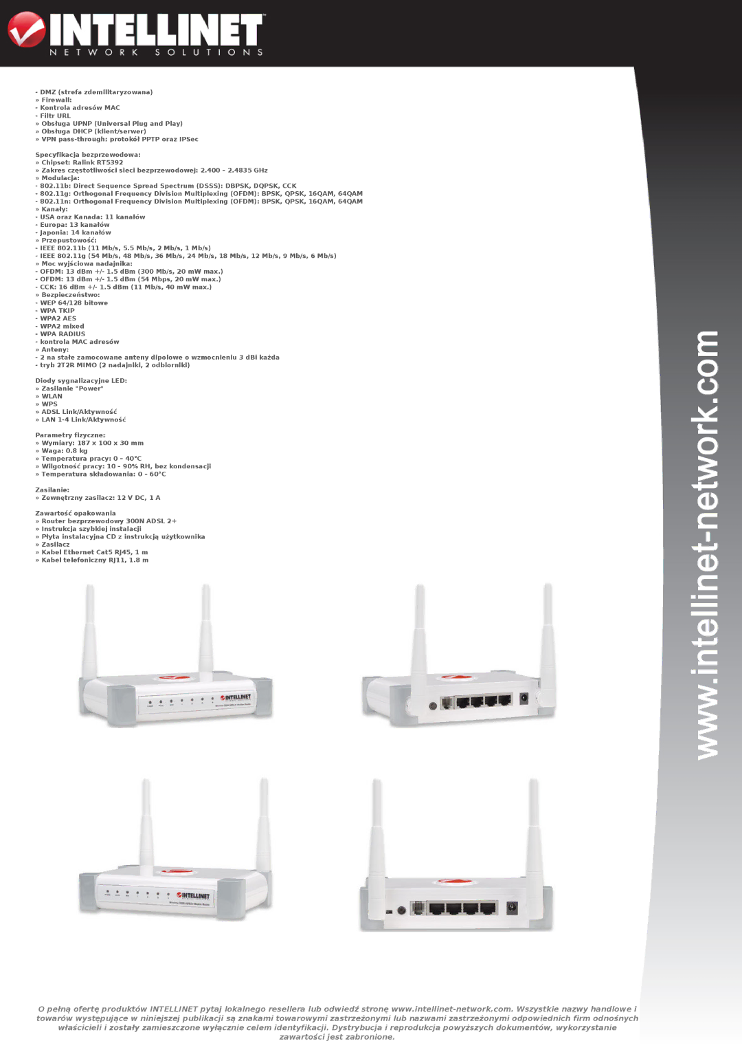 Intellinet Network Solutions 525312 manual WPA Tkip WPA2 AES, WPA Radius, » Wlan » WPS 