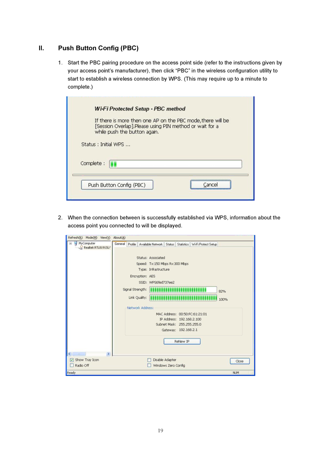 Intellinet Network Solutions 525336 user manual II. Push Button Config PBC 