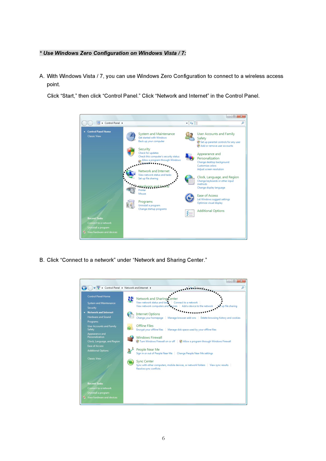 Intellinet Network Solutions 525336 user manual Use Windows Zero Configuration on Windows Vista 