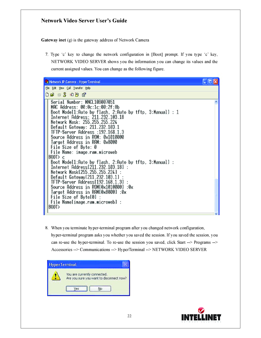 Intellinet Network Solutions 550000 manual Network Video Server User’s Guide 