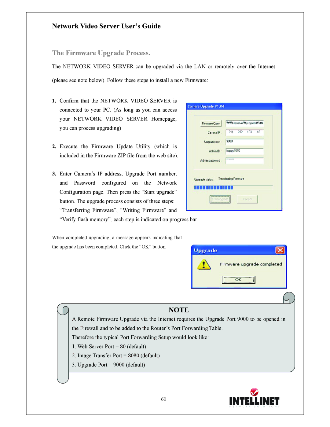 Intellinet Network Solutions 550000 manual Firmware Upgrade Process 