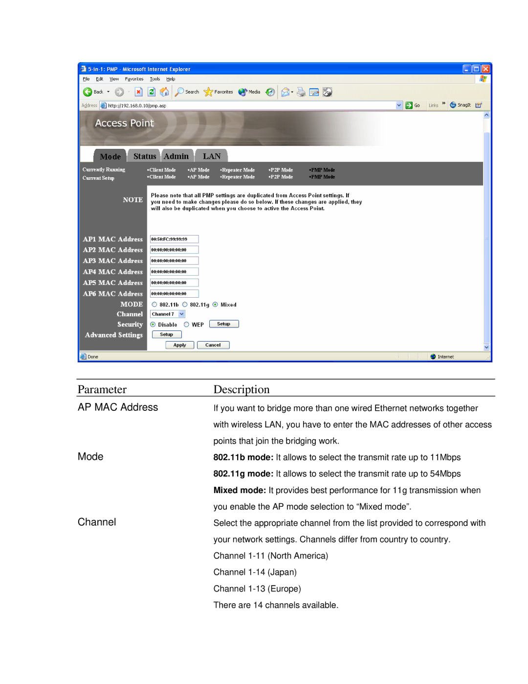 Intellinet Network Solutions 802.11G manual Points that join the bridging work 