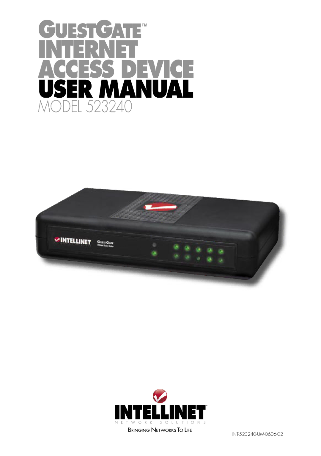 Intellinet Network Solutions INT-523240-UM-0606-02 user manual Guestgate 