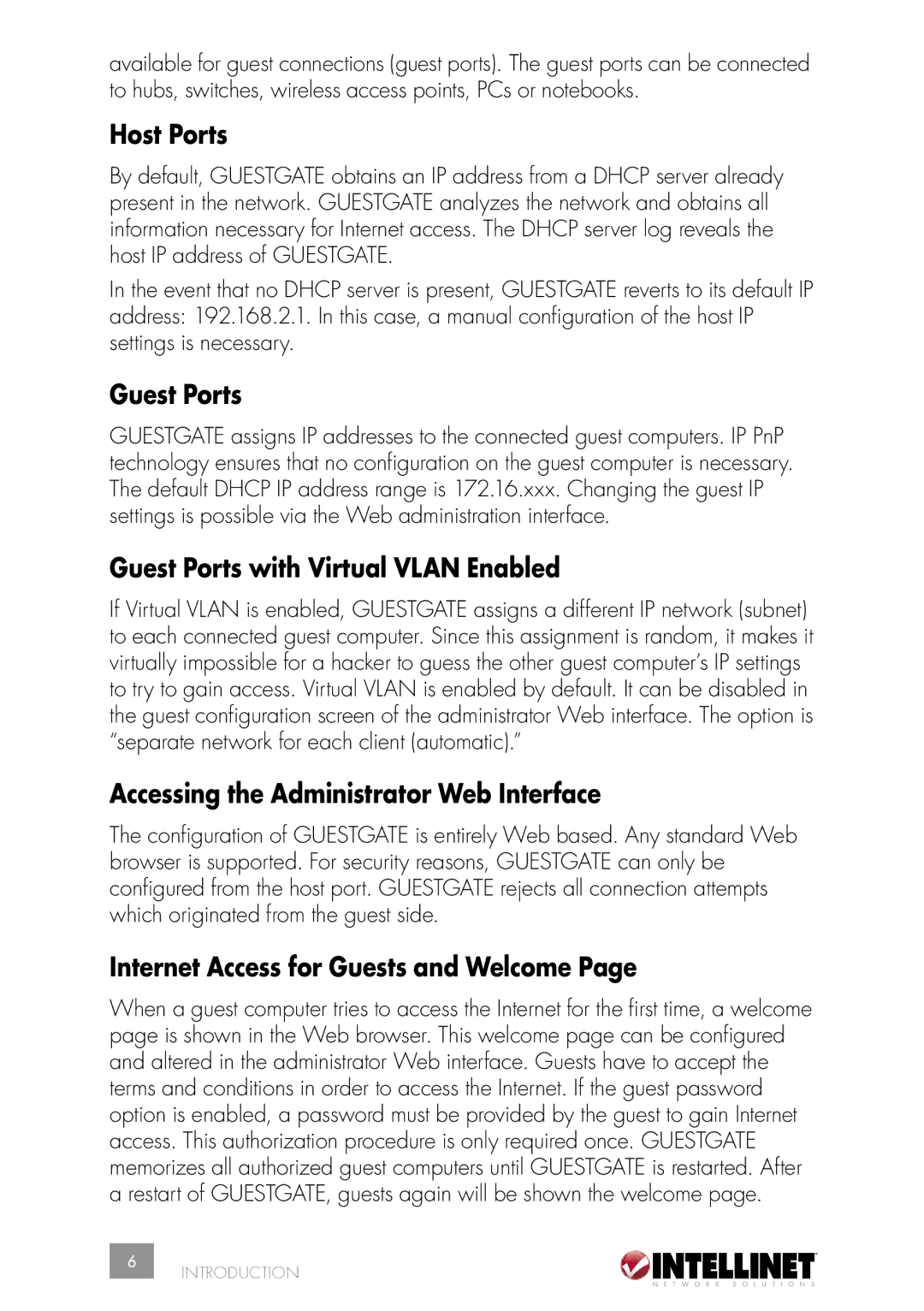 Intellinet Network Solutions INT-523240-UM-0606-02 user manual Host Ports, Guest Ports with Virtual Vlan Enabled 