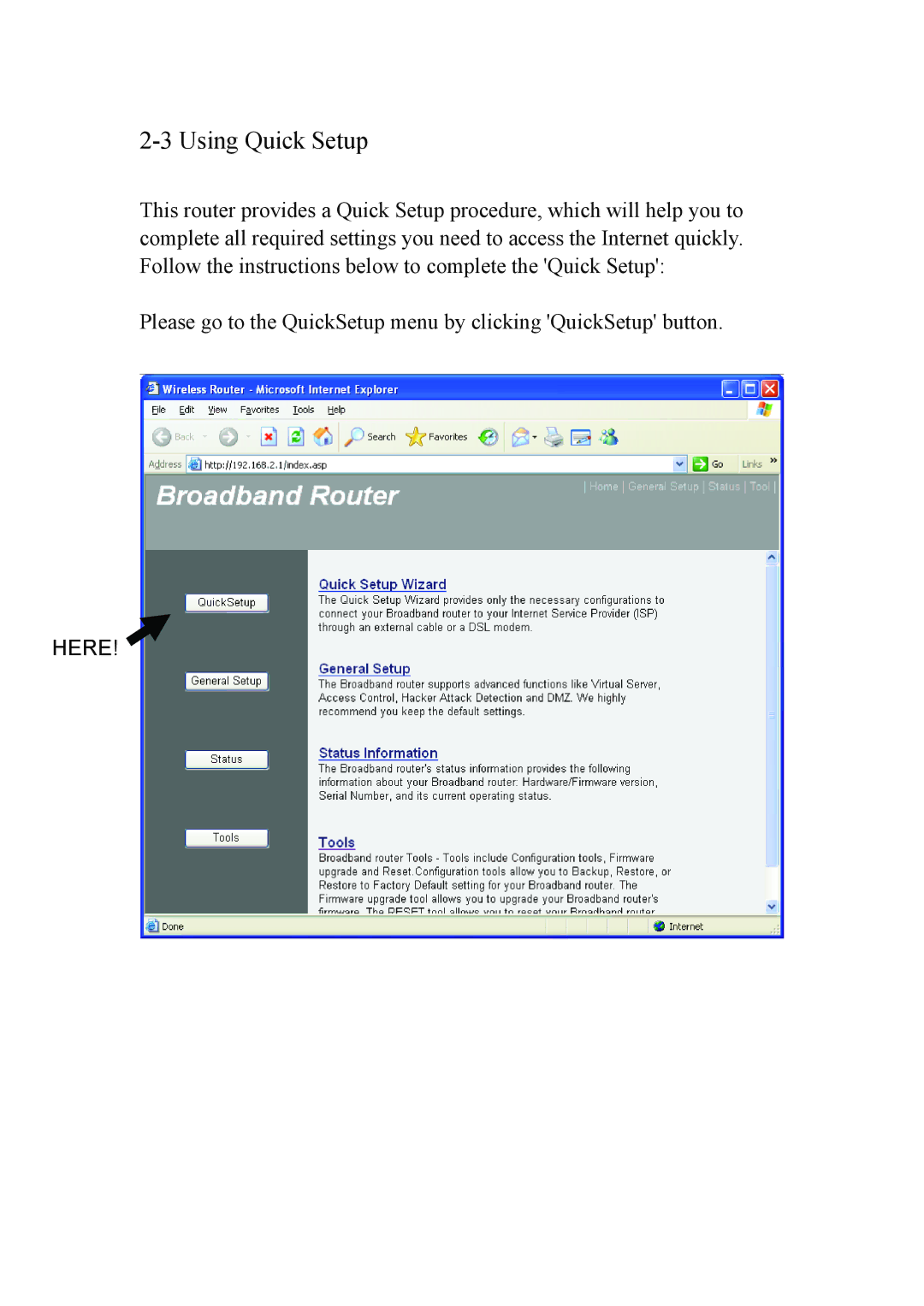 Intellinet Network Solutions INT-524315-UM-0808-1 user manual Using Quick Setup 