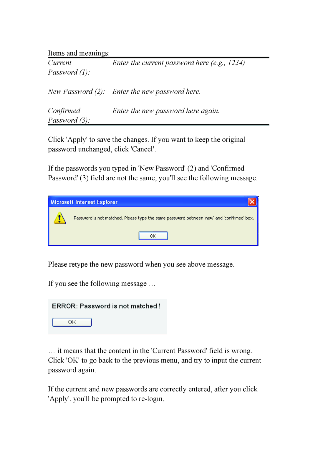 Intellinet Network Solutions INT-524315-UM-0808-1 user manual Items and meanings 