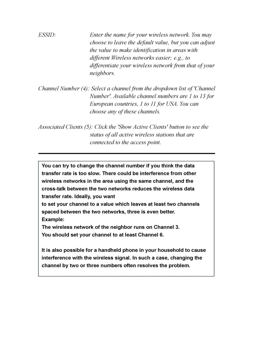 Intellinet Network Solutions INT-524315-UM-0808-1 user manual Essid 