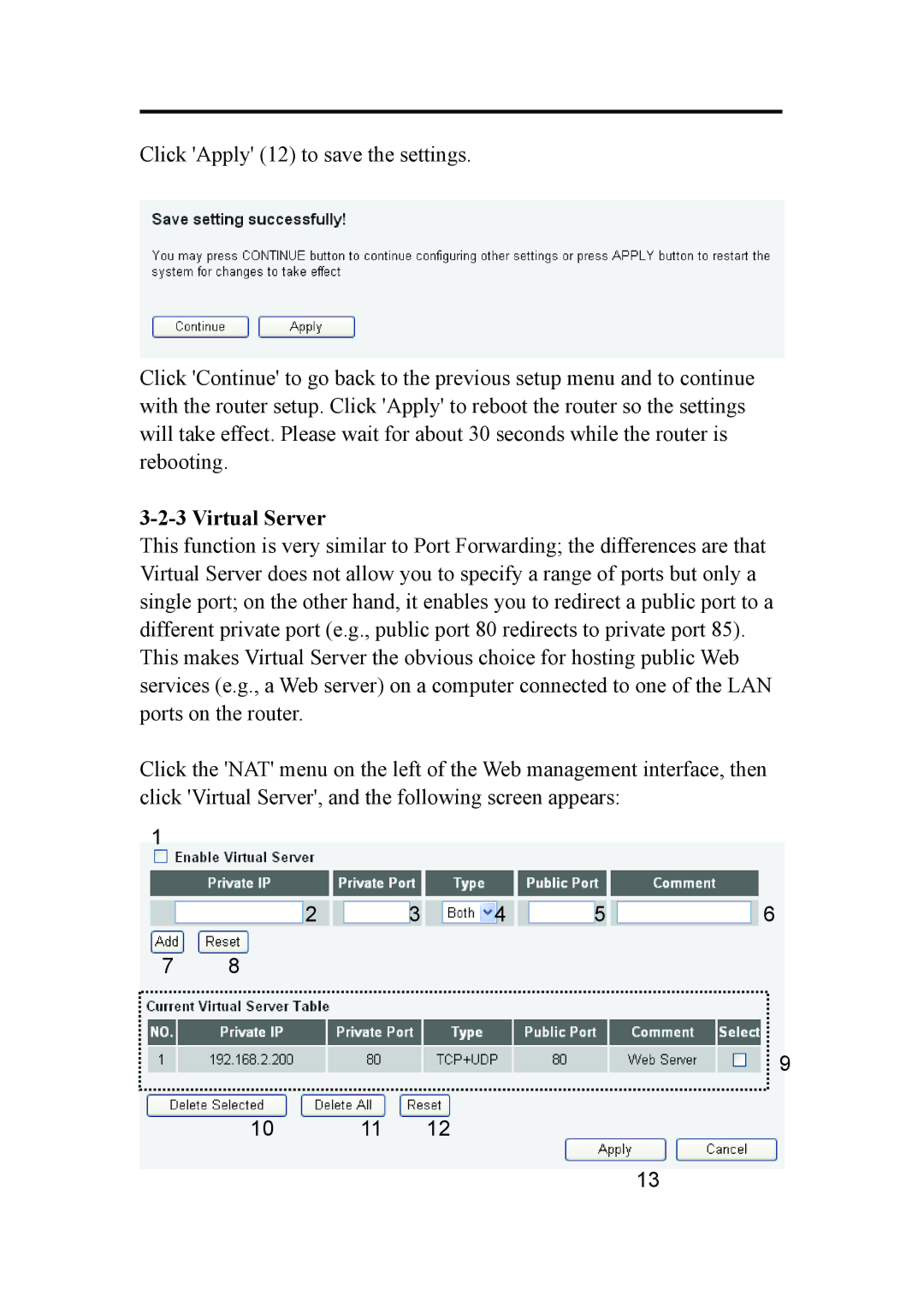 Intellinet Network Solutions INT-524315-UM-0808-1 user manual Virtual Server 