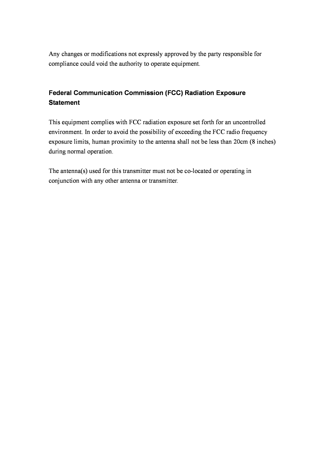 Intellinet Network Solutions INT-524315-UM-0808-1 Federal Communication Commission FCC Radiation Exposure Statement 