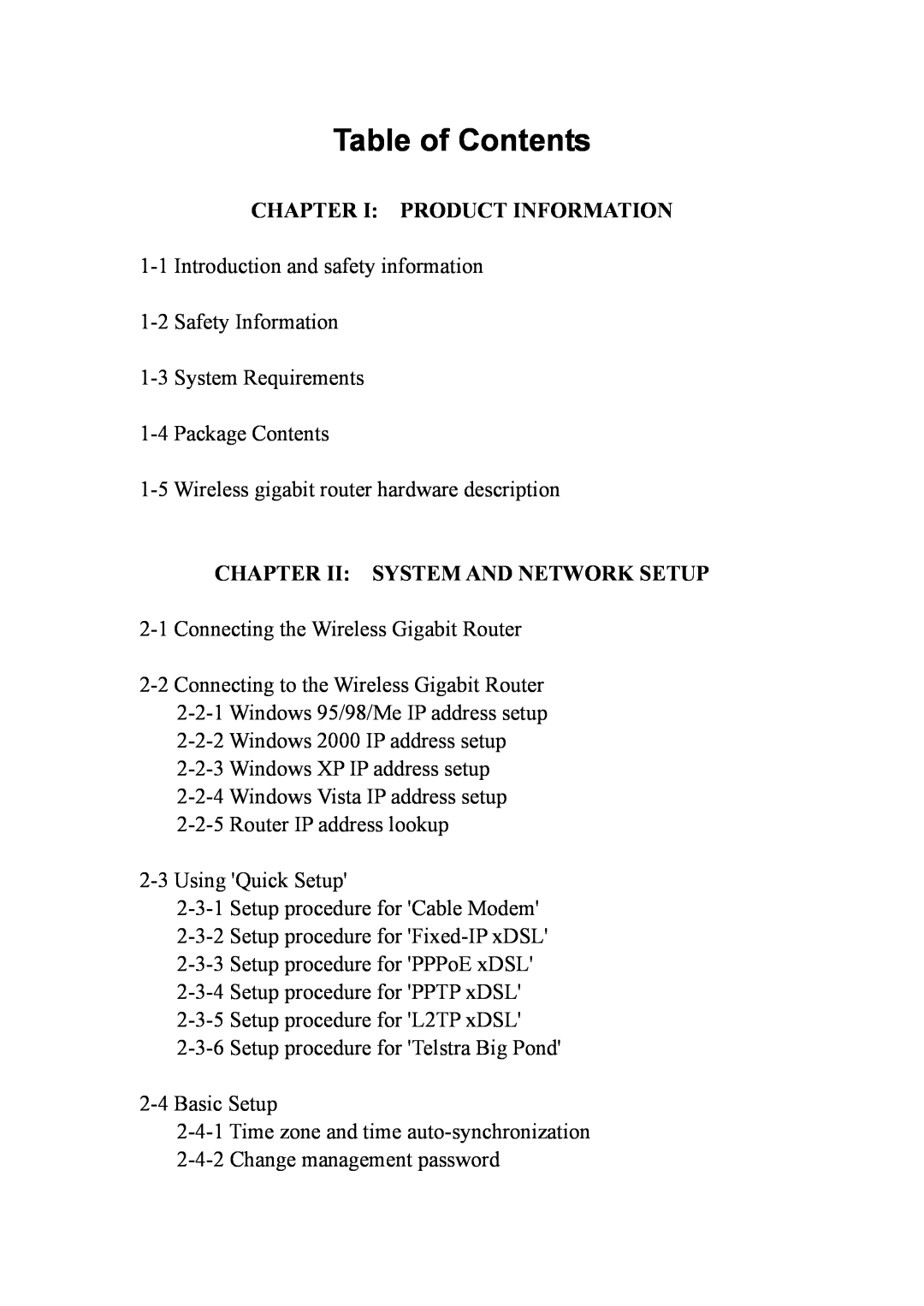 Intellinet Network Solutions INT-524315-UM-0808-1 Chapter I Product Information, Chapter Ii System And Network Setup 