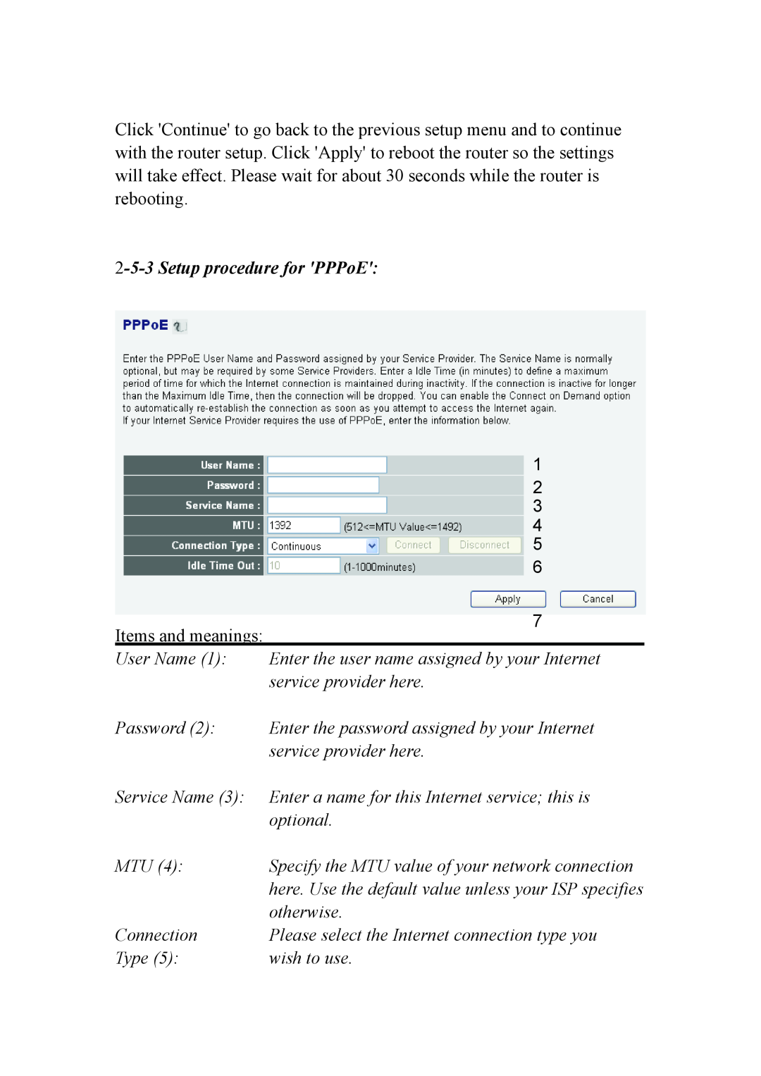 Intellinet Network Solutions INT-524315-UM-0808-1 user manual Setup procedure for PPPoE 