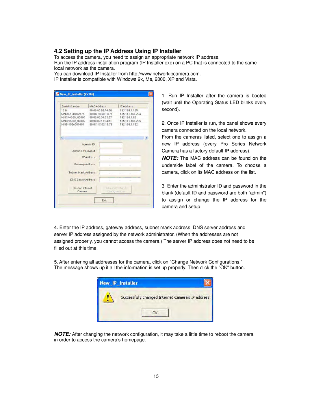 Intellinet Network Solutions INT-PSNC-UM-1106-06 user manual Setting up the IP Address Using IP Installer 