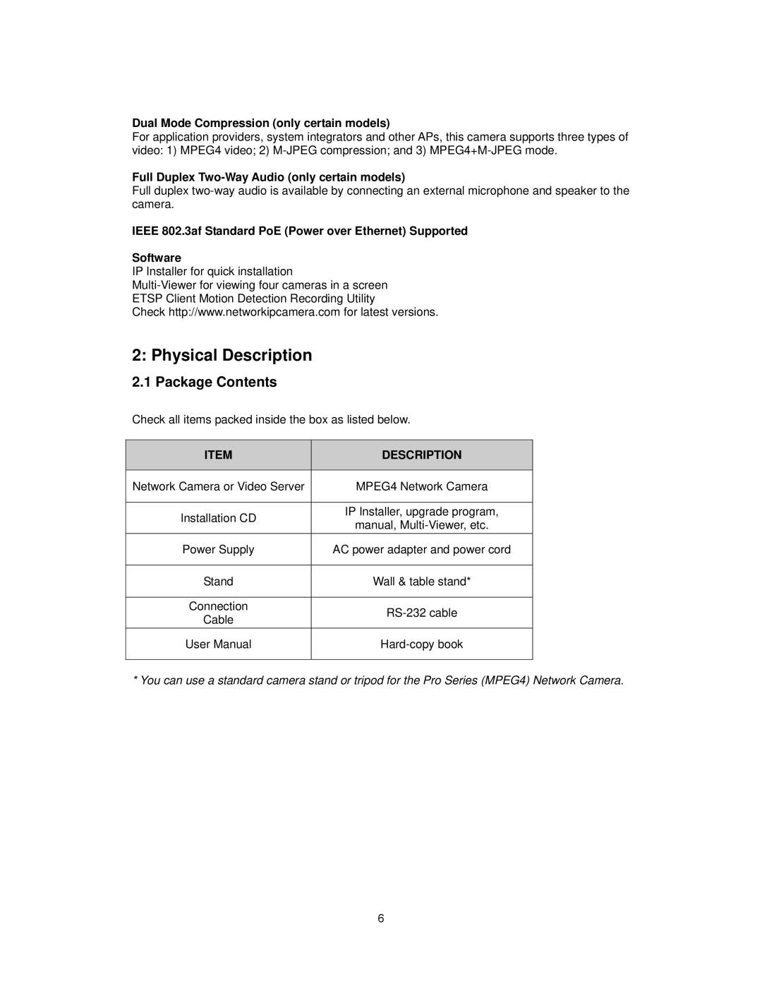 Intellinet Network Solutions INT-PSNC-UM-1106-06 user manual Physical Description, Package Contents 