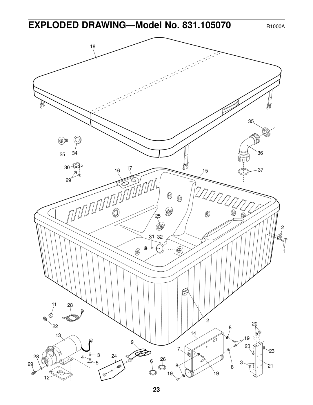 Inter-Tel 831.10507 user manual Exploded DRAWING-Model No 