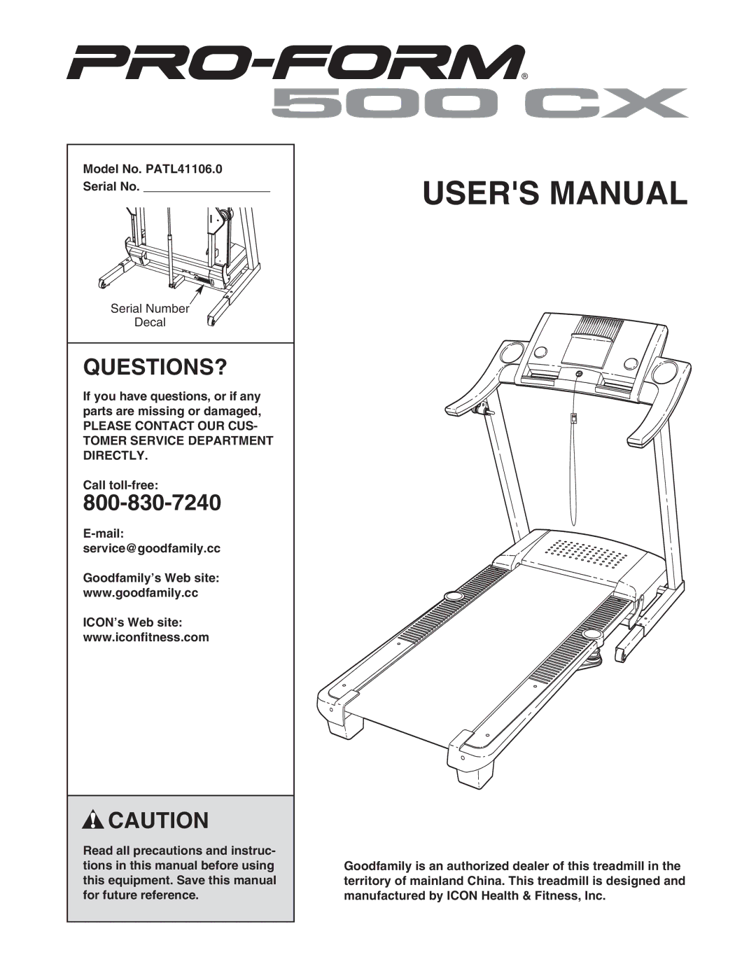 Inter-Tel user manual Questions?, Model No. PATL41106.0 Serial No 