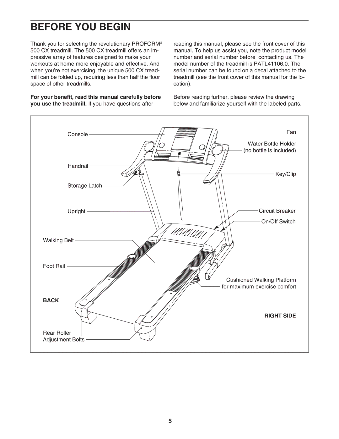 Inter-Tel PATL41106.0 user manual Before YOU Begin, Back Right Side 