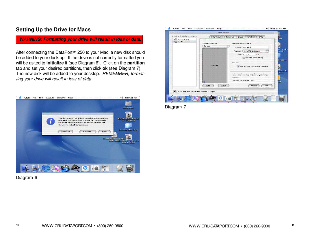 Interex 250 manual Setting Up the Drive for Macs 