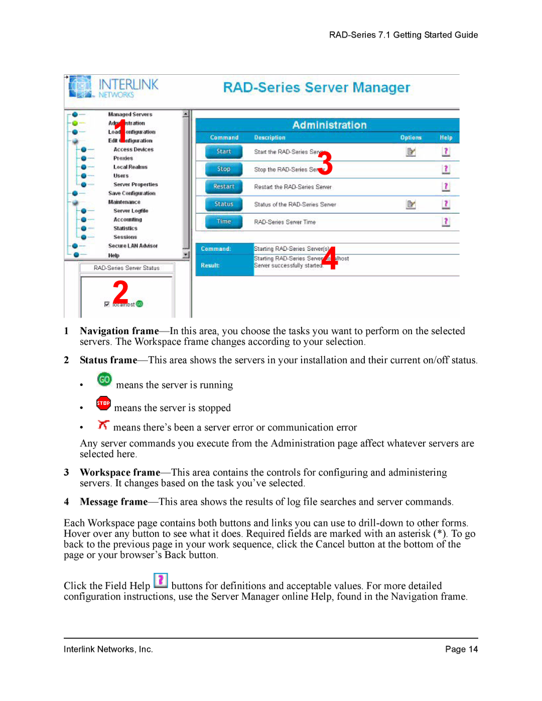 Interlink electronic manual RAD-Series 7.1 Getting Started Guide 