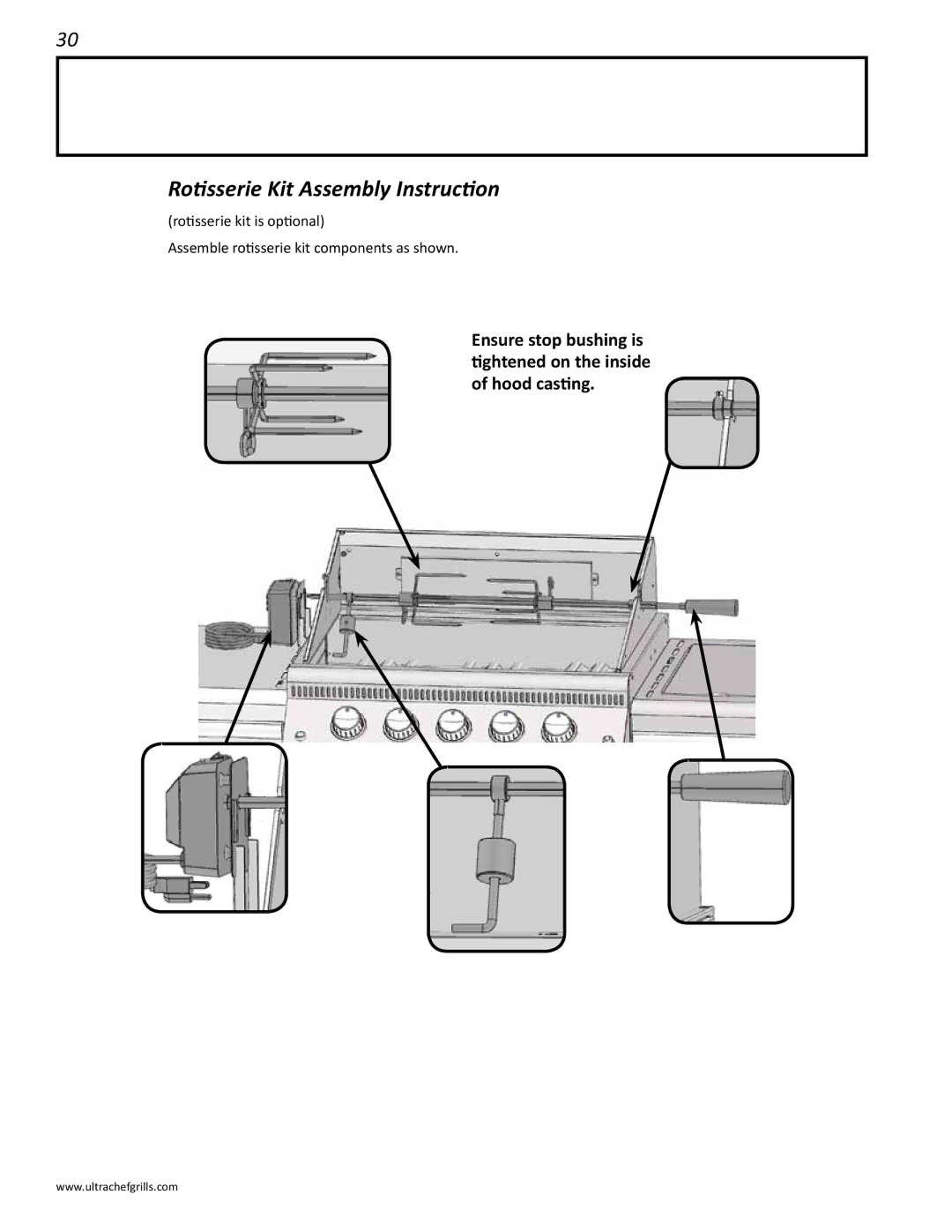 Interlink electronic L485RSB, L485RSIB, L485SIB, L485RB, L485SB manual Rotisserie Kit Assembly Instruction 