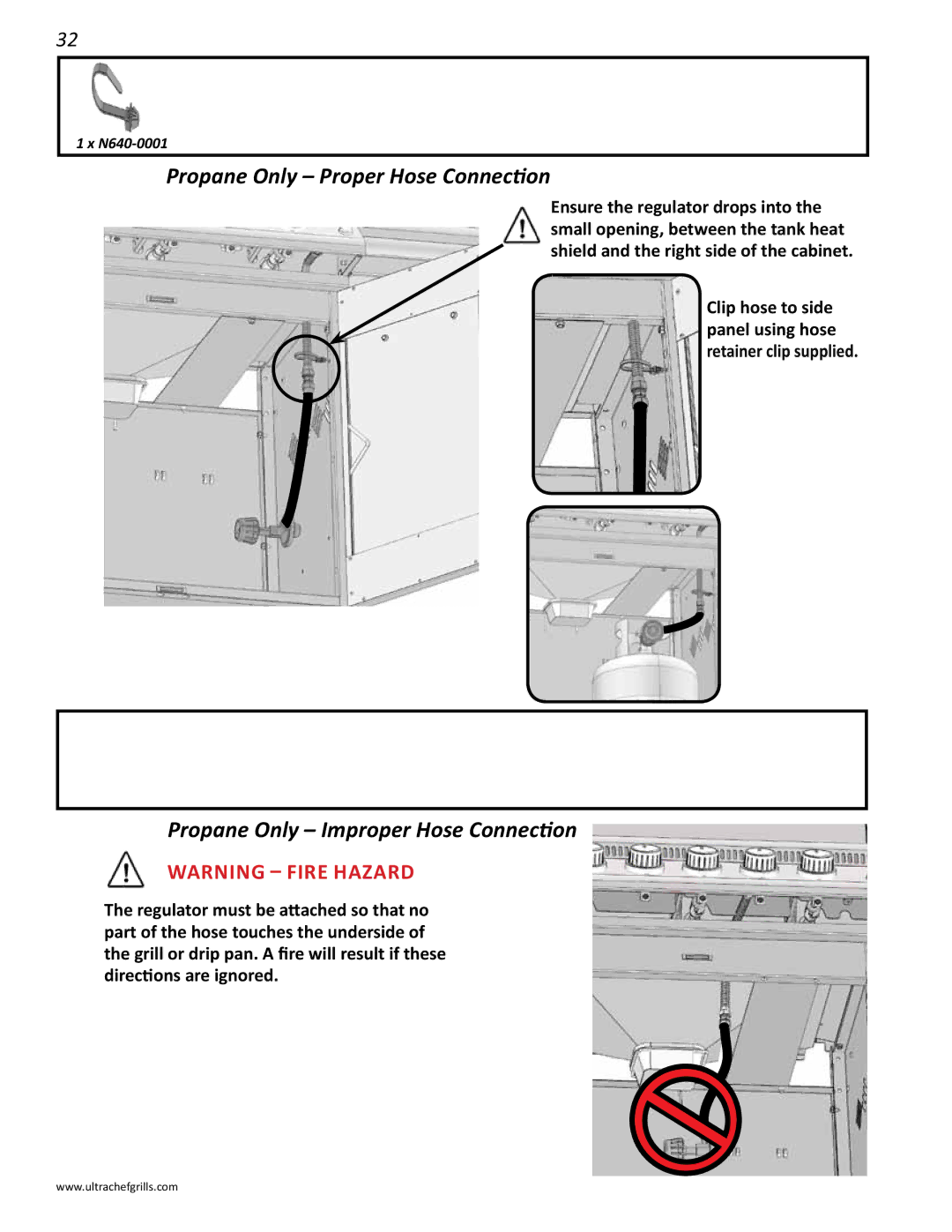 Interlink electronic L485RSB, L485RSIB manual Propane Only Proper Hose Connection, Propane Only Improper Hose Connection 