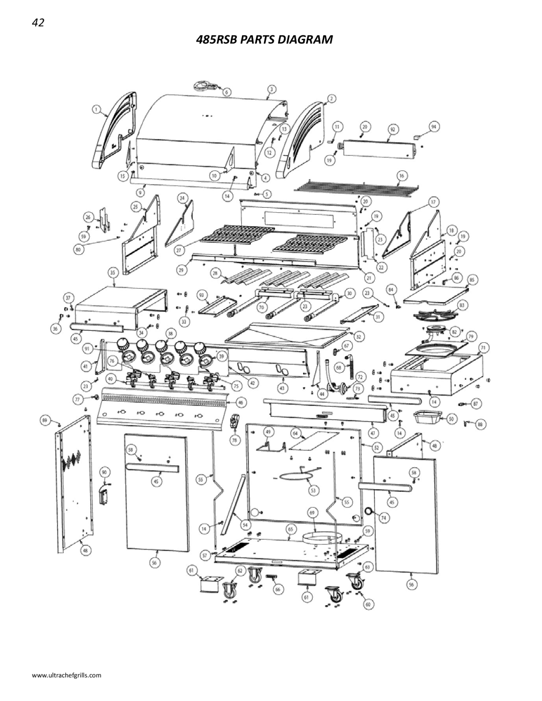 Interlink electronic L485RSB, L485RSIB, L485SIB, L485RB, L485SB manual 485RSB Parts Diagram 