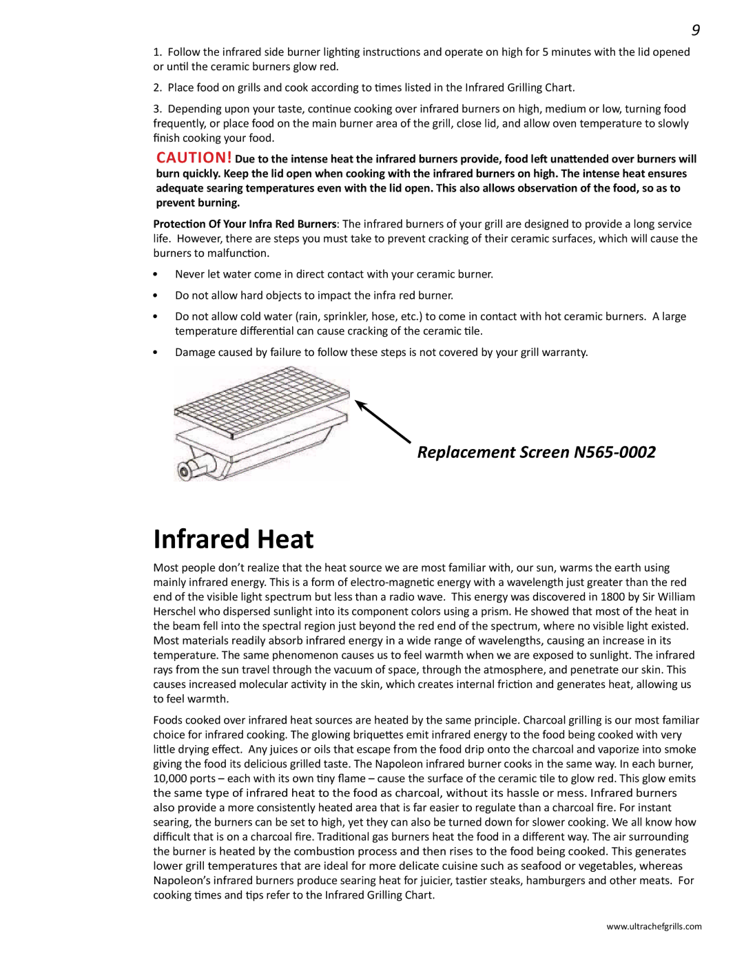 Interlink electronic L485SIB, L485RSB, L485RSIB, L485RB, L485SB manual Infrared Heat, Replacement Screen N565-0002 