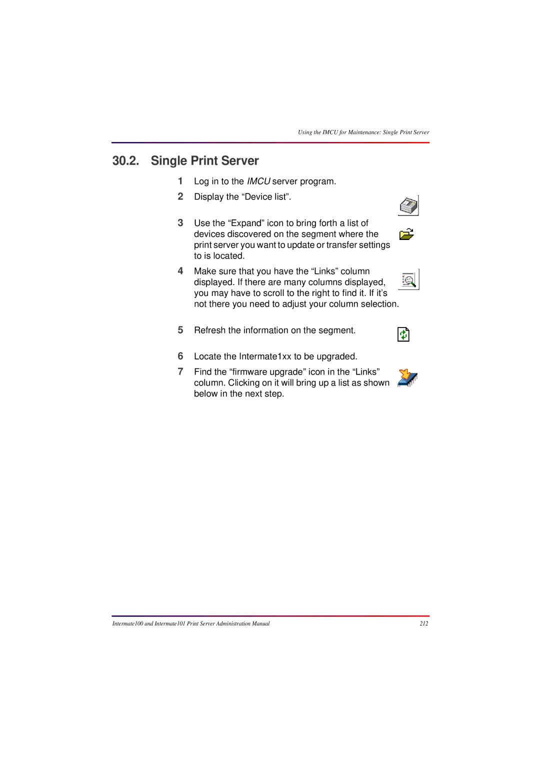 Intermate 100 manual Single Print Server 