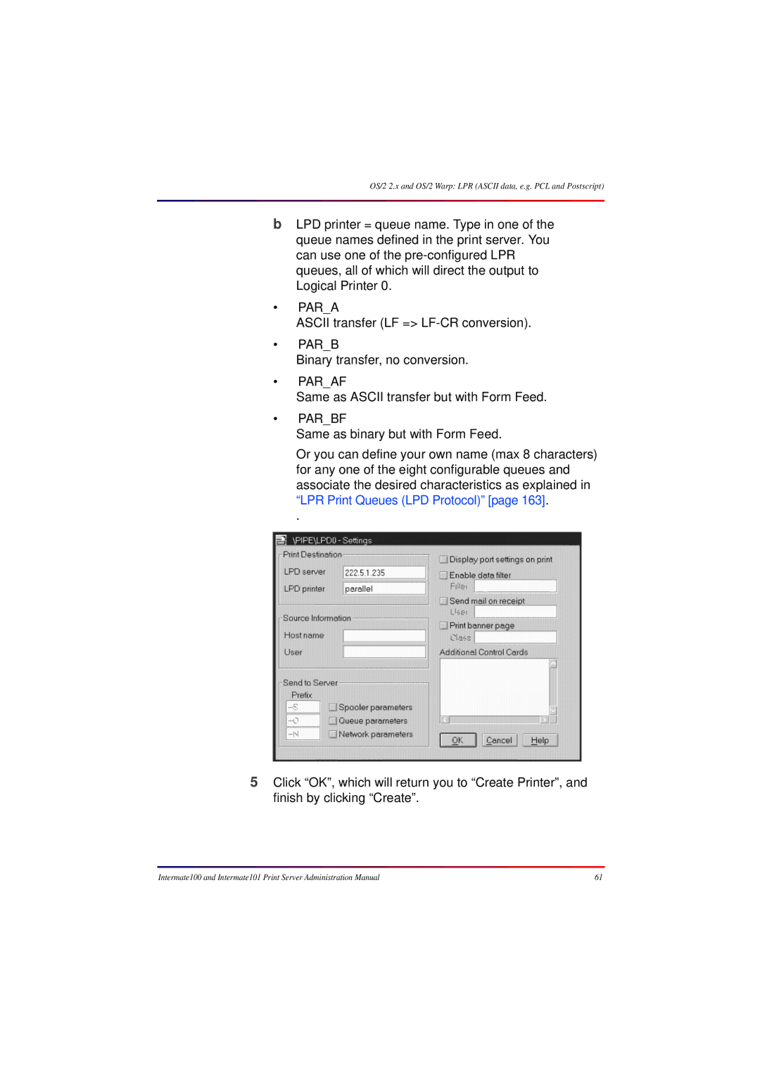 Intermate 100 manual Para 