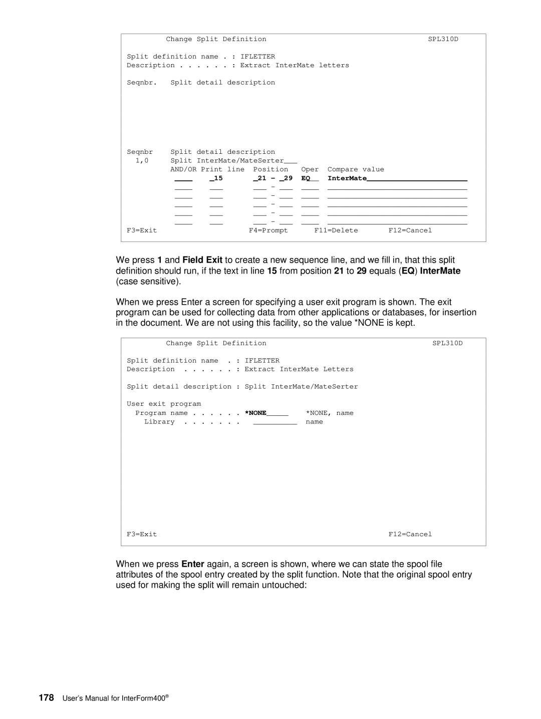 Intermate AS/400, i5, iSeries manual 21 29 EQ InterMate 