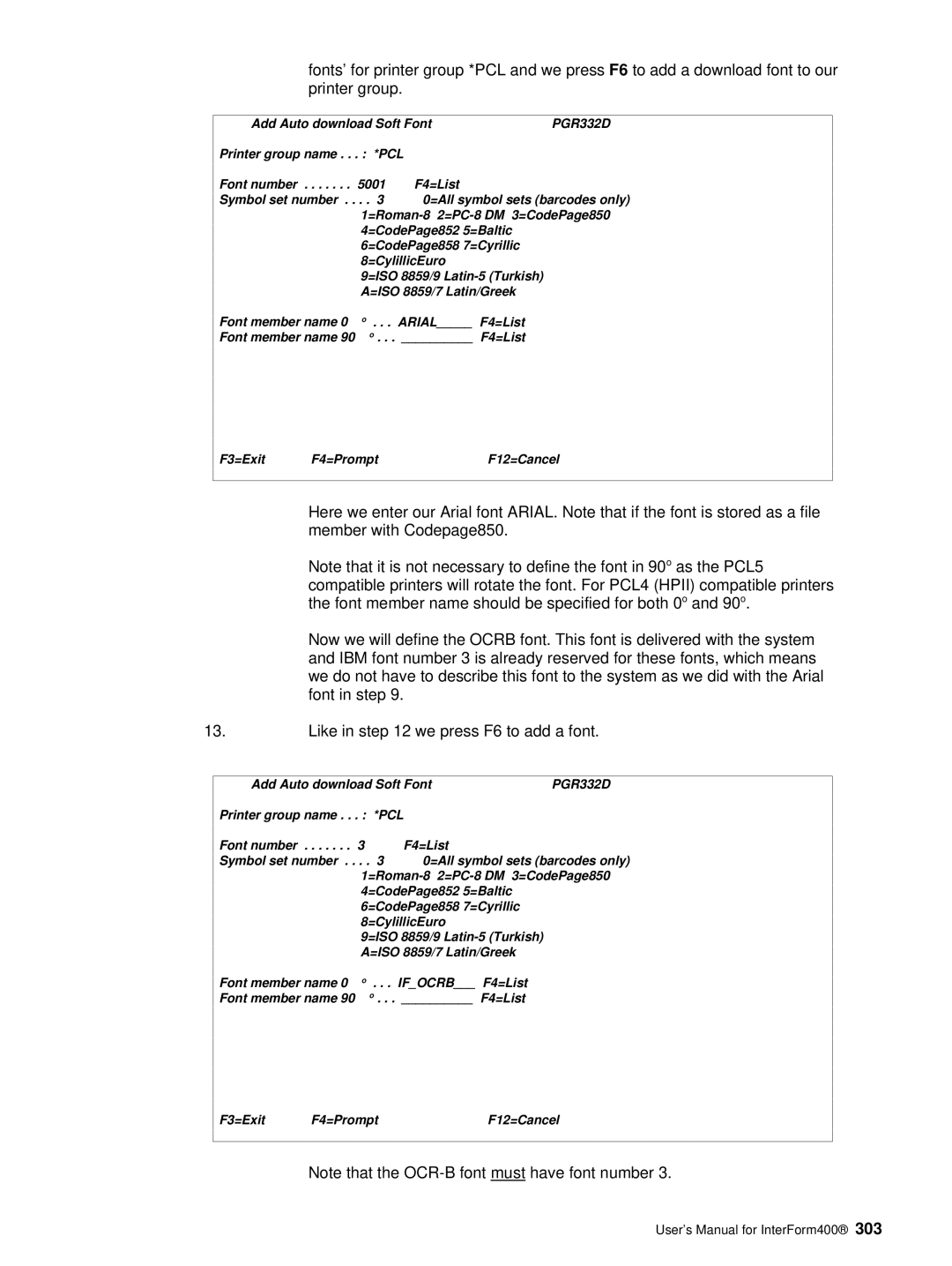 Intermate i5, AS/400, iSeries manual 5001 F4=List 