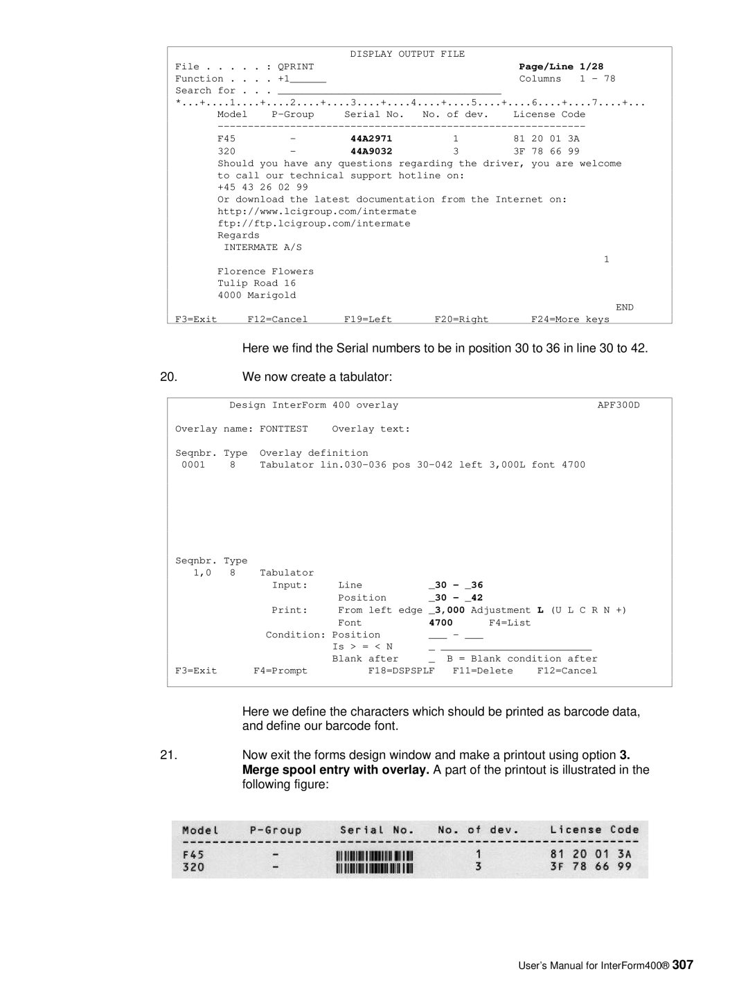 Intermate AS/400, i5, iSeries manual Page/Line 1/28, 44A2971, 44A9032 