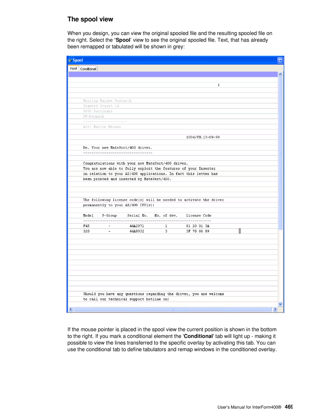 Intermate AS/400, i5, iSeries manual Spool view 