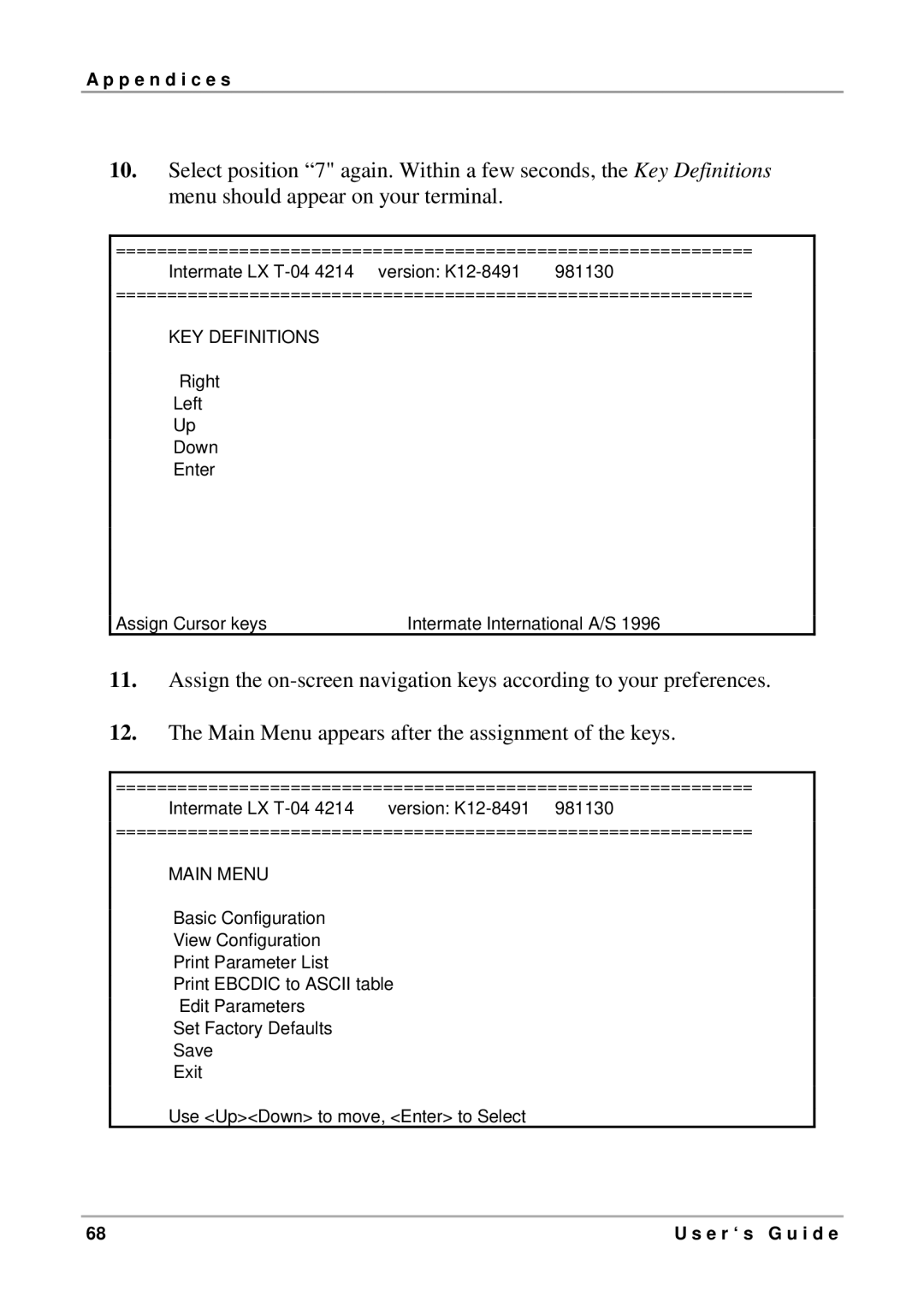 Intermate LX T-04 manual Edit Parameters 