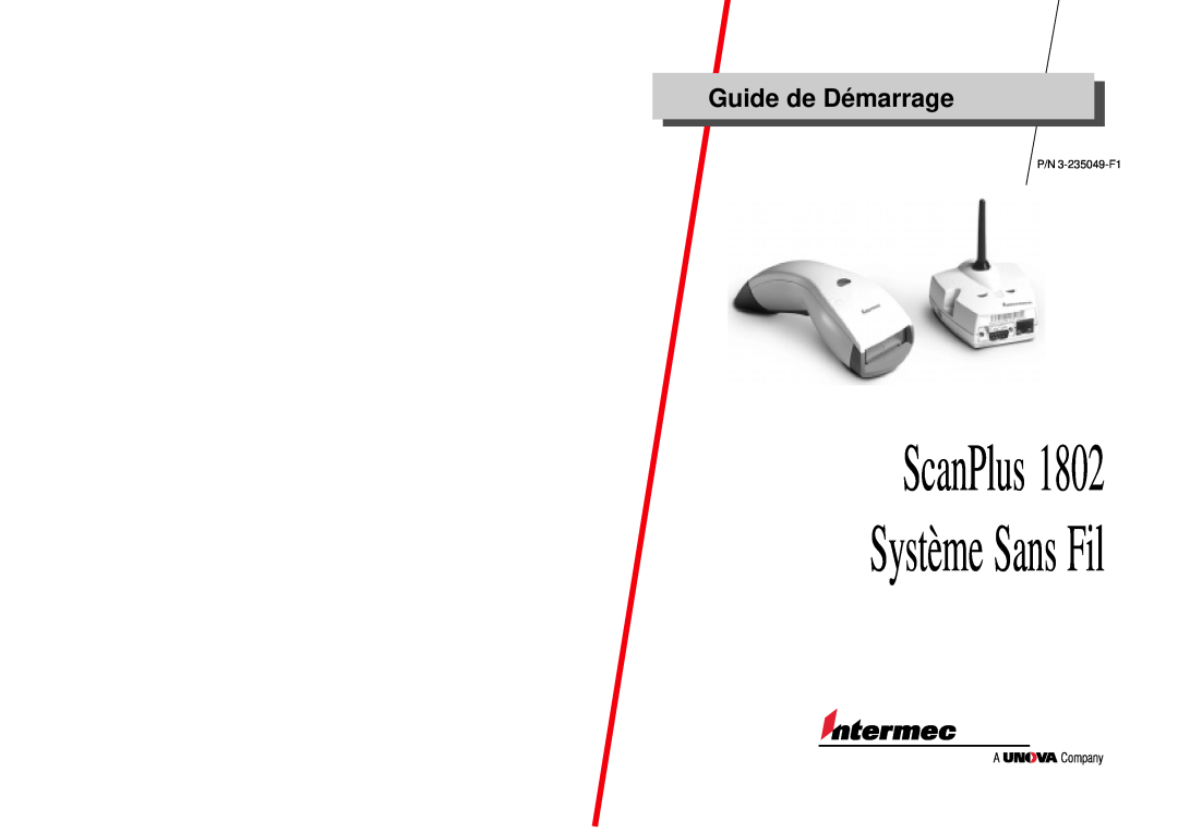 Intermec 3-235049-F1 manual ScanPlus Système Sans Fil, Guide de Démarrage 