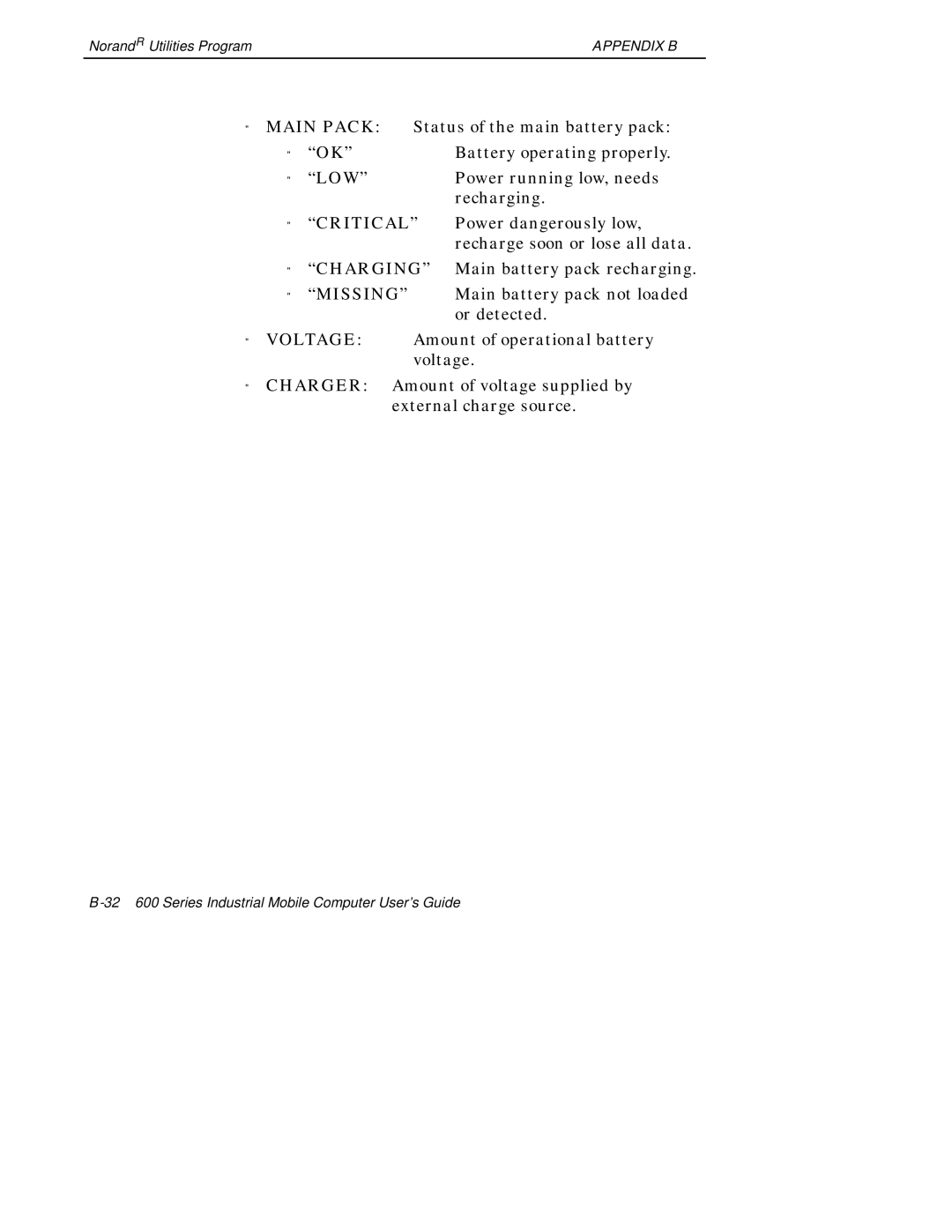 Intermec 600 manual Appendix B 