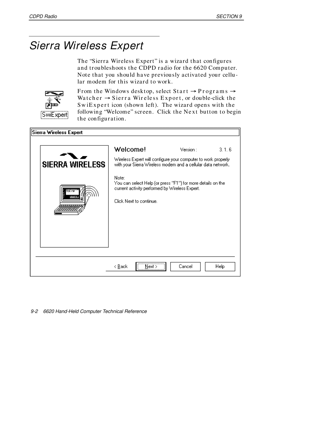 Intermec 6620 manual Sierra Wireless Expert 