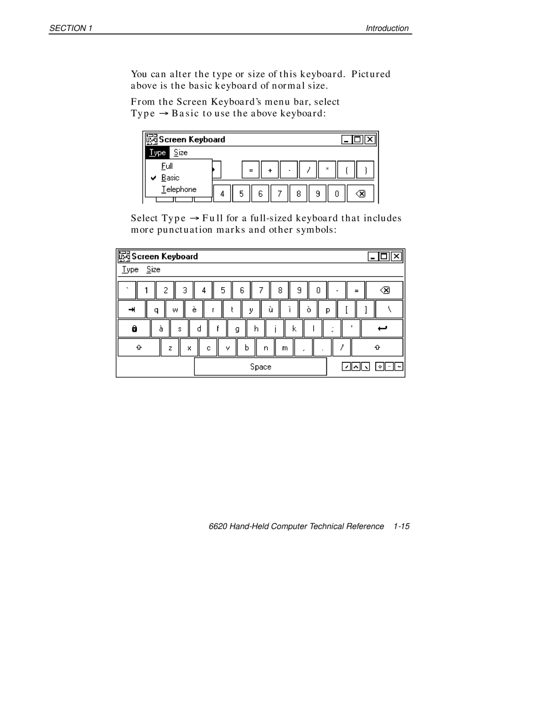 Intermec 6620 manual Section 