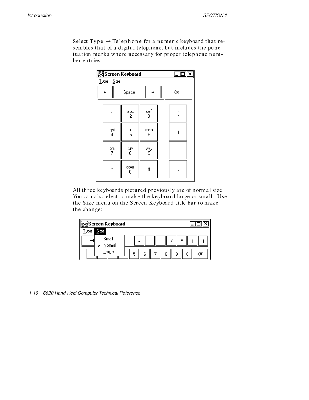 Intermec 6620 manual Section 